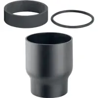 Geberit app-aansluiting st riolering PE, PE (Polyetheen), zwart, 56x80mm
