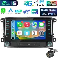 Hexinex HexinexMarket Octa-Core autoradio Geschikt voor VW GOLF 5 6 Touran Tiguan - Draadloos CarPlay, Android Auto, GPS Navi, RDS, multimediaspeler, Android 15, 6GB+128GB