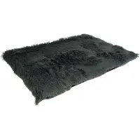 Duvo+ duvoplus Snug Benchkussen - Hondenkussen voor Bench en Reismand - Zacht Pluche & Wasbaar op 30°C - XL 107x71x7cm - Donkergrijs