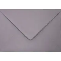 Netuno Gladde grijze enveloppen A6 - 125 x 175 mm - 25 stuks - NK natgelijmde - 120 gram - Malmero -