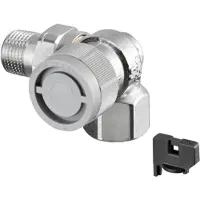 Oventrop q-tech thermostatische radiatorafsluiter aq dynamisch 1/2" dubbel haaks rechts