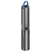 Grundfos Onderwaterpomp 3-fase pomp 4" met enkelfasige PSC motor in RVS 304 AISI SP 2a- 9 0,37kw - 1.4A - 3 x 400V - Rp 1.1/4"
