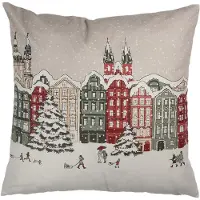 Clayre & Eef Sierkussen 45x45 cm Beige Polyester Huizen