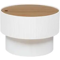 Atmosphera Enola - Salontafel met opbergruimte - 55 cm - Wit