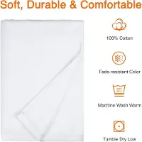 Famanu - 2-delige badhanddoekenset 70 × 140 cm, 100% katoen, sneldrogend en absorberend – Wit