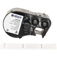 Brady M4-90-427 gelamineerde vinyl labels zwart op wit/transparant | 19,05 mm x 38,1 (origineel)