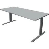 Kerkmann Büromöbelfabrik Bureau Unic comfort grijs 180x80cm