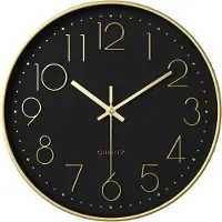 TYME Wandklok Modern - Goed leesbaar - Stille 30cm Klok - Analoog -