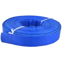 Garronda PVC platte slang 1 inch 20 m - drukslang 2 bar - PVC layflat-slang voor irrigatie & drainage - blauw