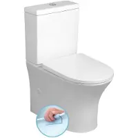 Bruckner Leon Rimless Kortgekoppeld toilet, wit