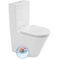 Boss & Wessing Bws fein duoblok rimless glans wit incl. Zitting pk/sk