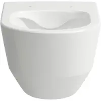 Laufen Pro wandcloset rimless diepspoel met bev.gaten zijkant Wit