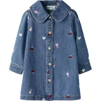 Name It Mini Regular Fit Denim Jurk 98 EU Meisjes