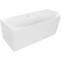 Mexen Mia vrijstaande hoekbad links 180 x 80 , wit, witte overloop - 52691808000L-20