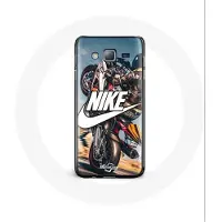 Nike Coque - - Galaxy J3 2016 - Flexibel - Witte Logo - Motorwiel