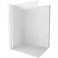 Mexen Kioto L douchewand Walk-in 110 x 200 , bevroren, wit - 800-110-103-20-30