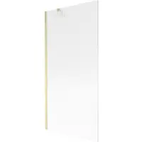 Mexen Next badwand 1-vleugelig 90 x 150 , gestreept, goud geborsteld - 895-090-000-00-09-55