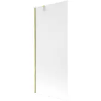 Mexen Next badscherm 1-delig 80 x 150 , mat, geborsteld goud - 895-080-000-00-30-55