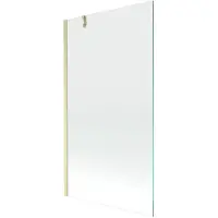 Mexen Next badwandparavent 1-vleugelig 100 x 150 , transparant, geborsteld goud - 895-100-000-00-00-55