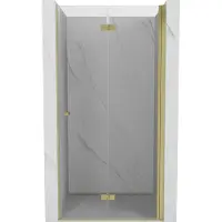 Mexen Mist-F opvouwbare douchedeur rechts 70 , transparant, goud geborsteld - 8A6-070-000-55-00-P