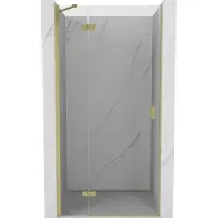 Mexen Mist-H draaideur voor douche links 100 , transparant, goud geborsteld - 8A5-100-000-55-00-L