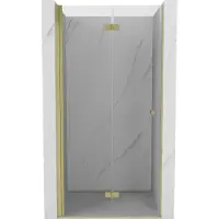 Mexen Mist-F opvouwbare douchedeur links 95 , transparant, goud geborsteld - 8A6-095-000-55-00-L