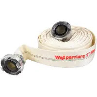 Garronda platte slang 2 inch 20 m - drukslang 8 bar - brandslang met snelkoppelingen - layflat-slang voor watertransport & drainage - wit
