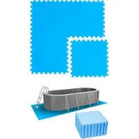 Eyepower 6,6 m² Zwembadbodemmatten - 28 EVA-matten 50x50 - Set beschermingsmatten voor zwembaden