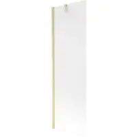 Mexen Next badwand met 1 deur 60 x 150 , matglas, geborsteld goud - 895-060-000-00-30-55