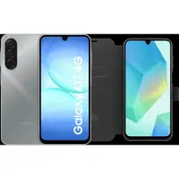 Samsung Galaxy A17 128GB Grijs 4G + BlueBuilt Book Case Zwart