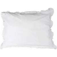 Town & Country Kussensloop Frilled Percale White-60 x 70 cm (standaard)