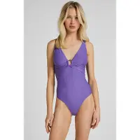 Hunkemoller Corrigerend Badpak Luxe Paars Dames | Maat: XL