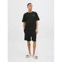 Jack & Jones Pyjama kort 'JACEVEREST' zwart / wit