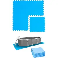 Eyepower 4,7 m² Zwembadonderlegplaat - 20 EVA-matten 50x50 - Set onderlegmatten voor het zwembad