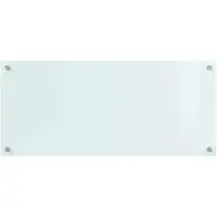 vidaXL Keukenachterwand Melk 90 x 40 cm gehard glas