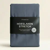 Presence Hoeslaken - Egyptisch Katoen Jersey Stretch - Navy 180 x