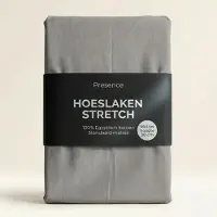 Presence Hoeslaken - Egyptisch Katoen Jersey Stretch - Grijs 100/120 x