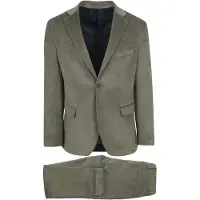 Suitable Corduroy Kostuum Groen
