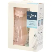 Difrax Anti-koliekfles S Natural - 250 ml - Dubbelpak 1 St Babyfles