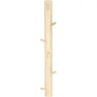 1898 Allsarp verticale knoplijst 6 haken Berk