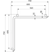 Delabie Be-Line wandgreep