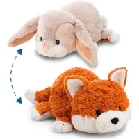 Nici Rabbit & Fox Teddy 25 Cm Oranje Kinderen