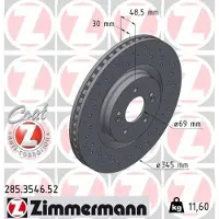 ZIMMERMANN 285.3546.52 Remschijf