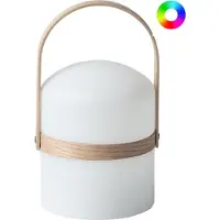 Beliani ESTERO - LED tafellamp voor buiten - Wit - Synthetisch materiaal