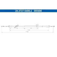 Ate 24.3727-0498.2 Handremkabel