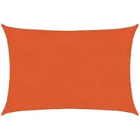 vidaXL Zonnezeil 160 g/m² 2x2,5 m HDPE oranje