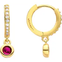 Luxenter Oorbellen 'Warlah' magenta