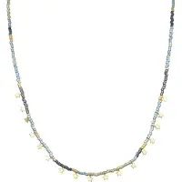 Luxenter Sterling Zilver 925 Ketting Afgewerkt in 18K Geel Goud - Moo