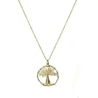 Luxenter Ketting 'Budleia' geel