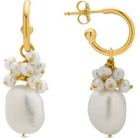 Luxenter Oorbellen 'Zoqoyi' goud / wit